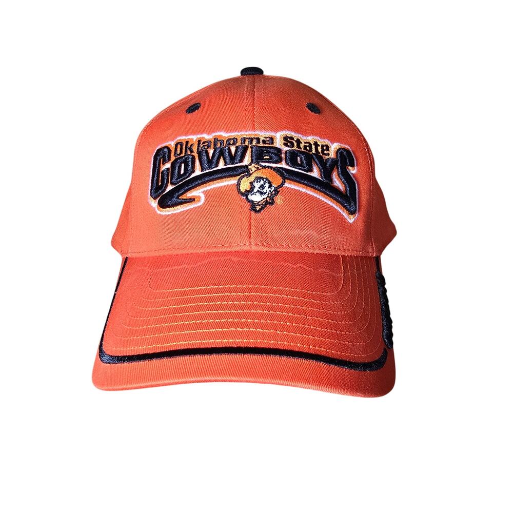 Oklahoma State University OSU Hat Classic Twill Hook & Loop Cap Orange Black